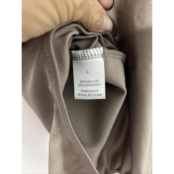 LA Hearts Silver/gray Bodysuit Large Deep V-neck - Picture 6 of 7